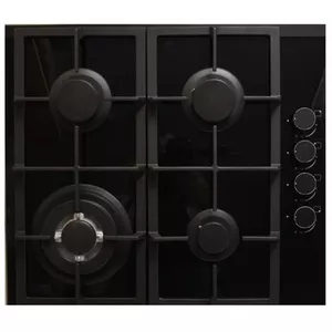 Gāzes plīts virsma Schlosser PGH635FFD, 4 sildīšanas zonas, mehāniskā vadība