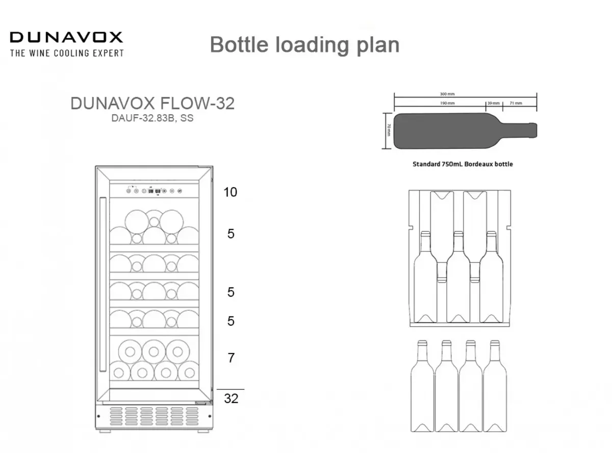 Dunavox DAUF-32.83B винный шкаф Photo 4