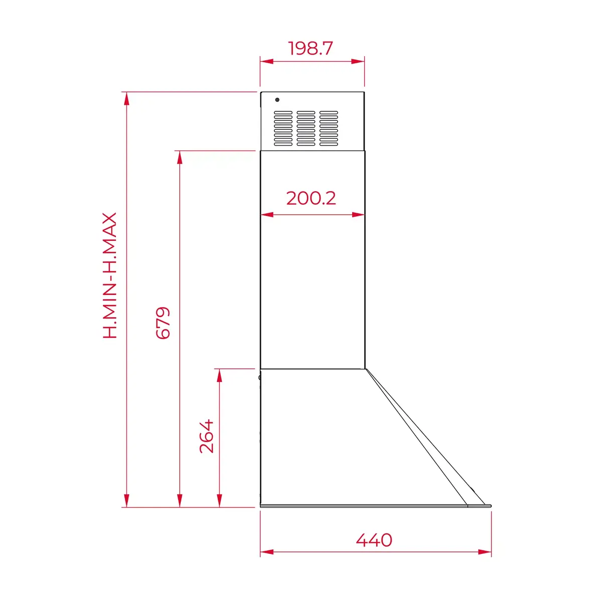 Exhaust Hood TEKA OKAP PRZYŚCIENNY TRADYCYJNY DOS 90.2 AT Photo 4
