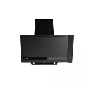 Wall-mounted extractor hood TEKA DVI 88 Infinity G1, black, perimeter suction, carbon filter, 150 mm