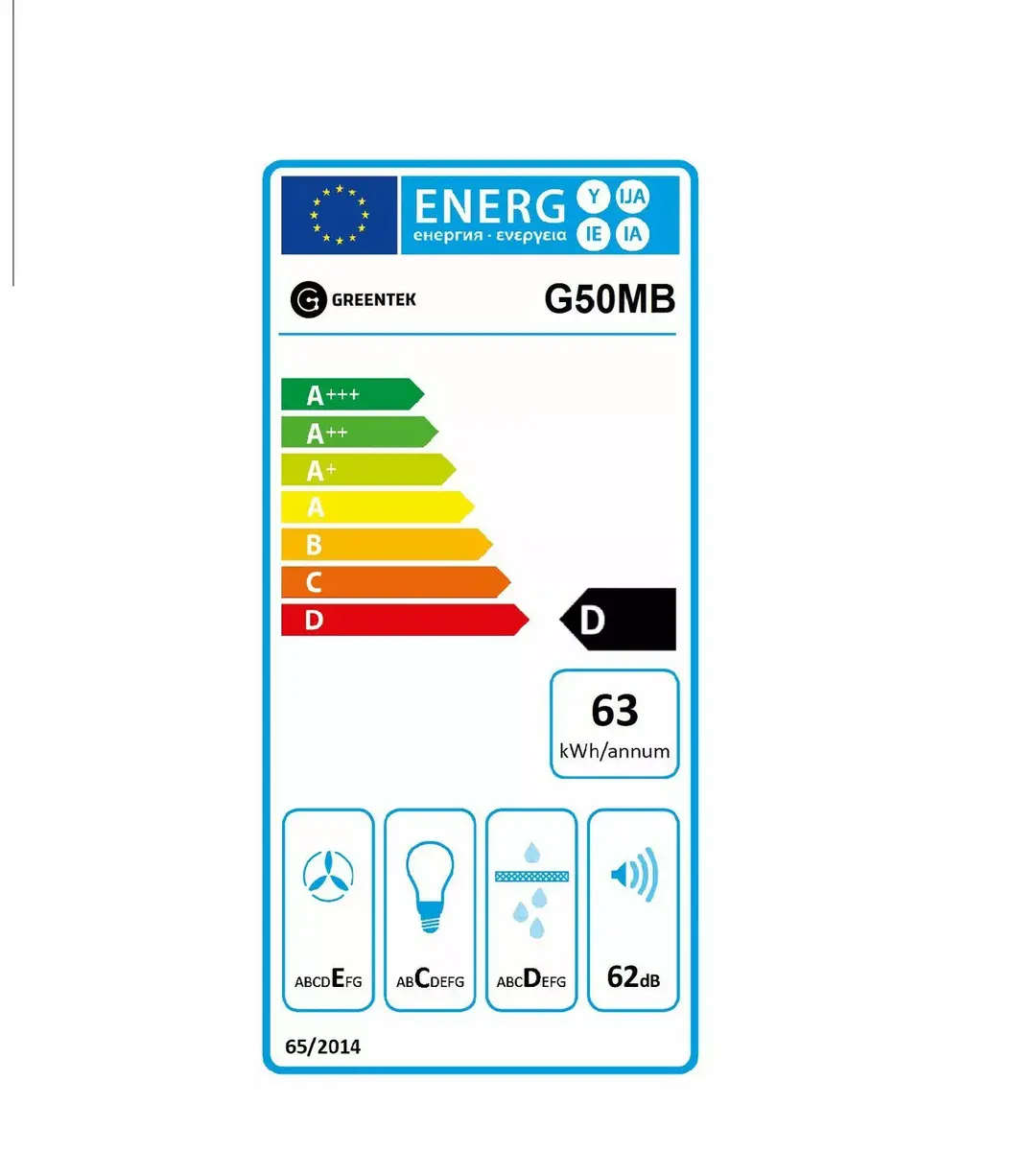 Кухонная вытяжка Greentek G50MB Photo 2