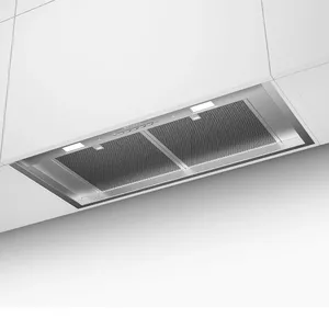 Built-in Faber KL A60/2 kitchen hood, 600 mm, 430 m³/h, aluminium grease filter, LED, silver