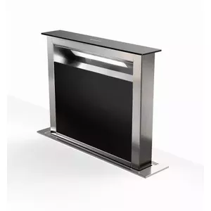 Downdraft extractor FABER Fabula Plus Evo+BK A60 — 590 mm, 630 m³/h, aluminium grease filter, touch control, LED, black