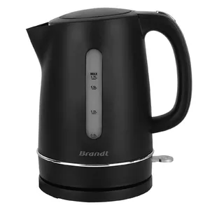 Electric kettle BRANDT BO1702B — 1.7 L, 2200 W, black, cordless 360° base