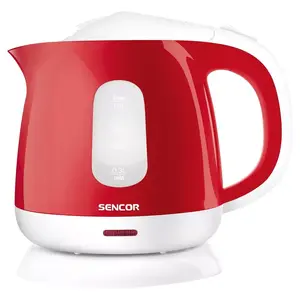 Electric kettle SENCOR SWK1014RD, 1 L, 1100 W, red, double safety system