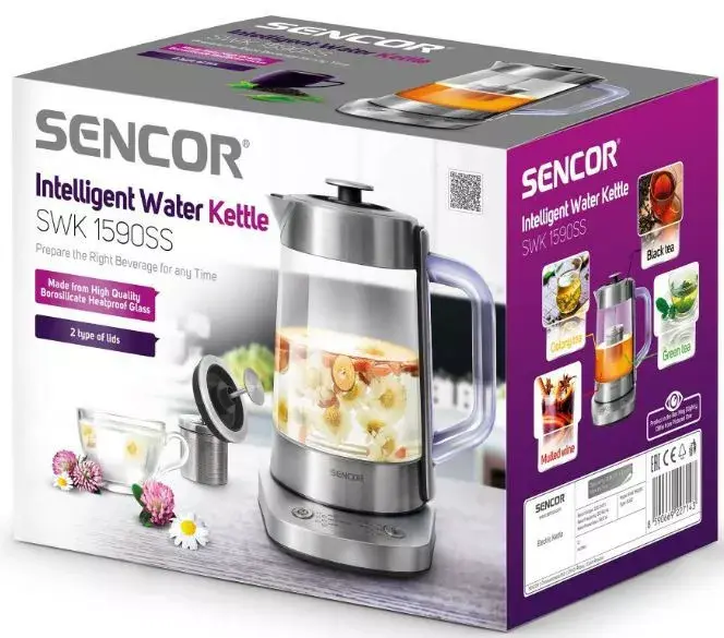 Электрочайник SENCOR SWK1590SS 1,5 л 2200 Вт Photo 3