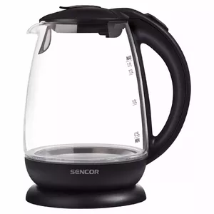 Электрический чайник SENCOR SWK1785BK — 1.7 л, 2200 Вт, чёрный, стеклянный корпус