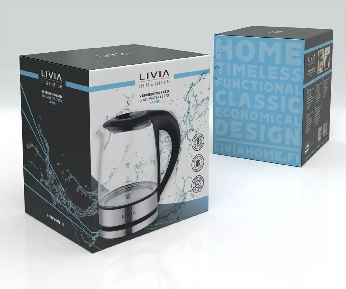 Electric kettle Livia WKG12 1.2L 2200W Photo 3