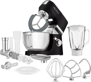 Stand mixer SENCOR STM6359BK — 1000 W, 1.5 L stainless-steel bowl, black, metal body