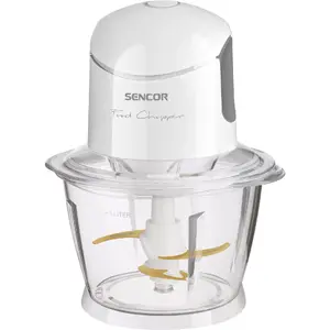 Электрический измельчитель Sencor SCB 5100WH-EUE3 1 л 800 Вт белый, 4 титановых лезвия, стеклянная чаша