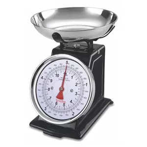 Mechanical kitchen scale Terraillon Trad 500 Black — 5 kg capacity, 20 g accuracy