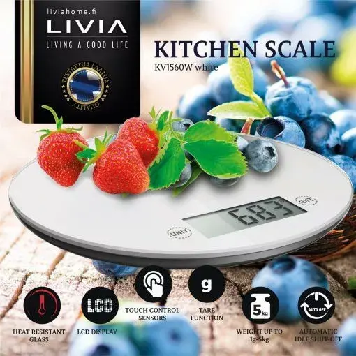 Кухонные весы Livia KV1560W Photo 5
