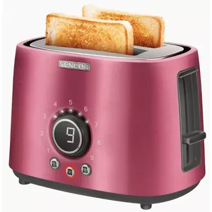 Toaster SENCOR STS6054RD 2-slice 850W, 2 slots, 9 browning levels, defrost, reheat, cancel, high-lift, crumb tray