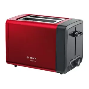 Toasteris Bosch TAT4P424DE 2 šķēles 970 W Melns Sarkans
