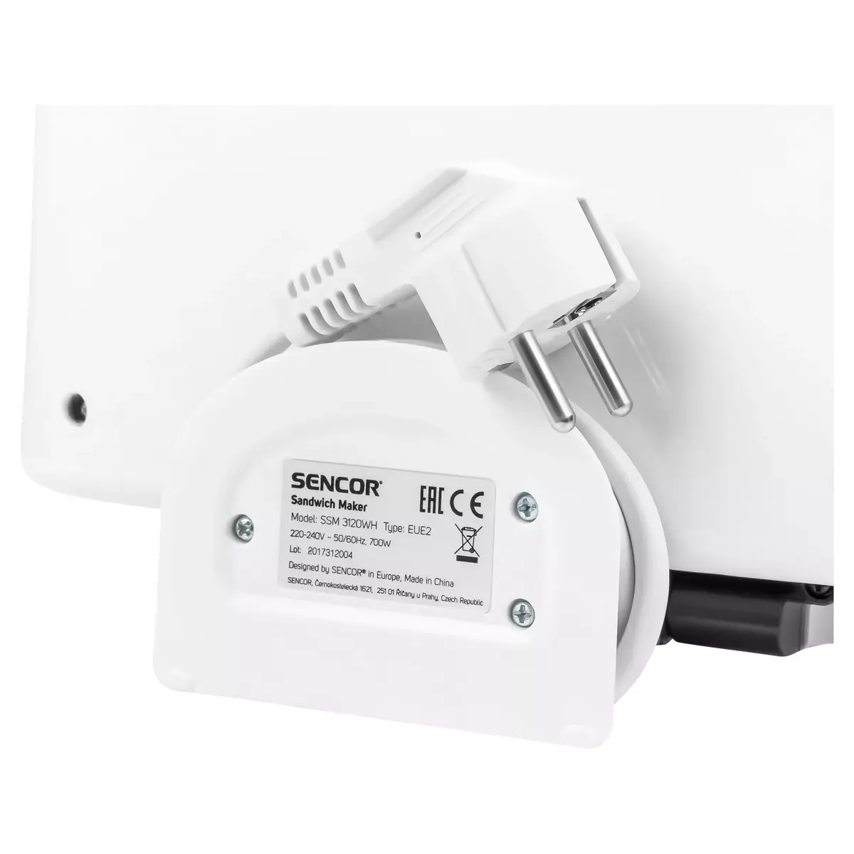 SENCOR SSM 3120WH sandwich maker 700 W Photo 5