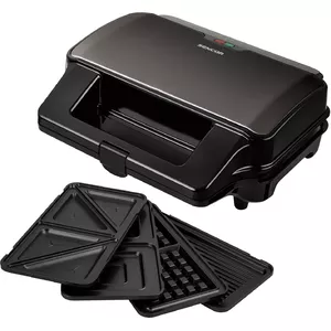Sandwich Maker Sencor SSM 9978BK 900 W, 2.4 kg, Black, 285×152 mm cooking plates, 4 interchangeable plates
