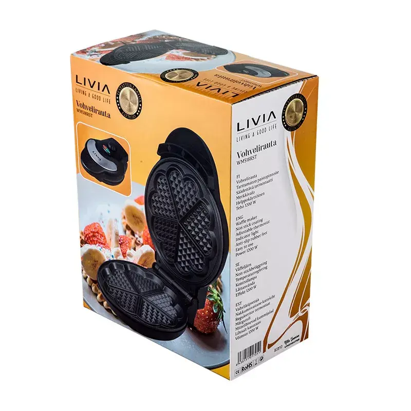 Вафельница Livia WM518RST 1200 Вт Photo 2