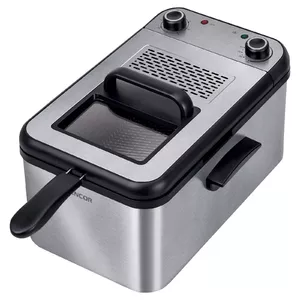 Deep fryer SENCOR SFR 7200SS — 3.2 L, 2200 W, stainless steel, adjustable 130–190 °C
