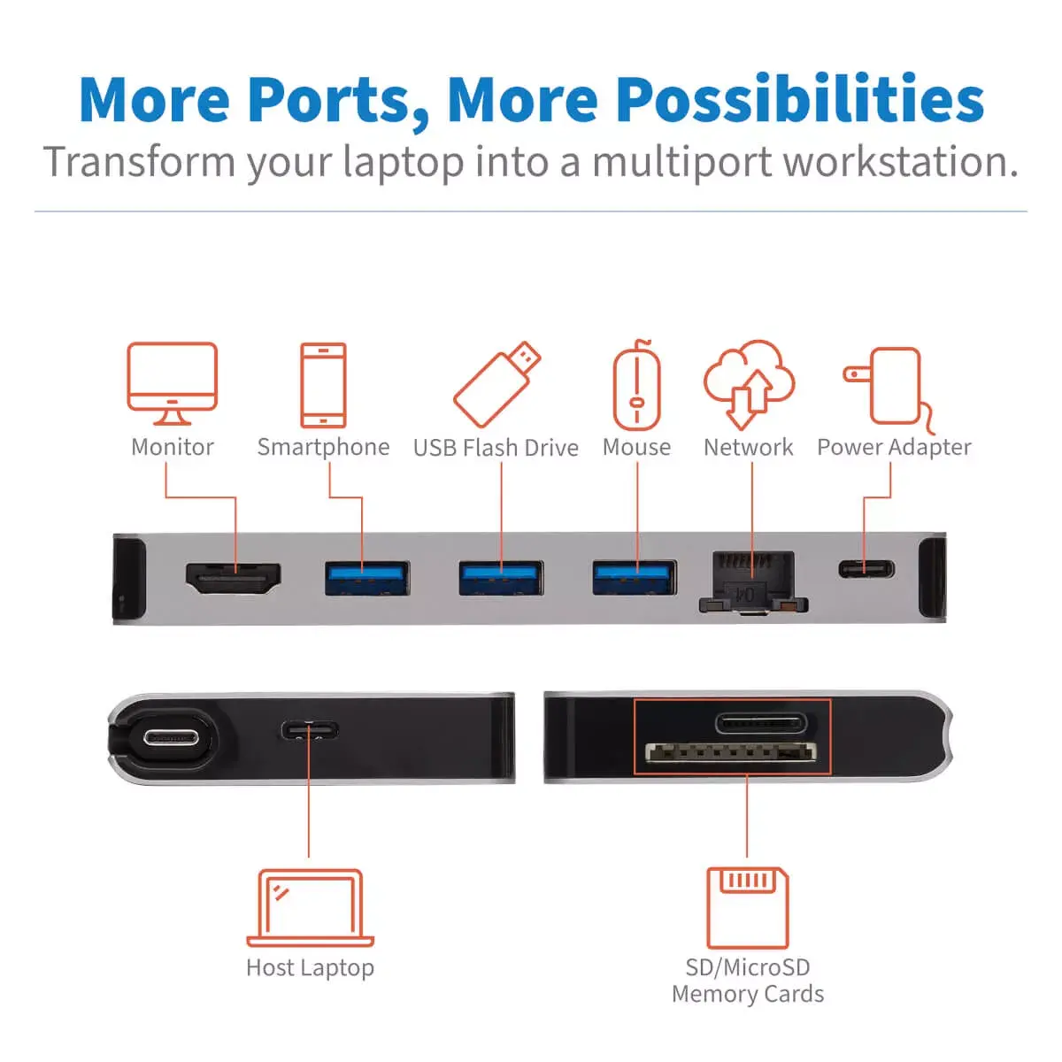Tripp Lite U442-DOCK5D-GY USB-C док-станция Photo 5