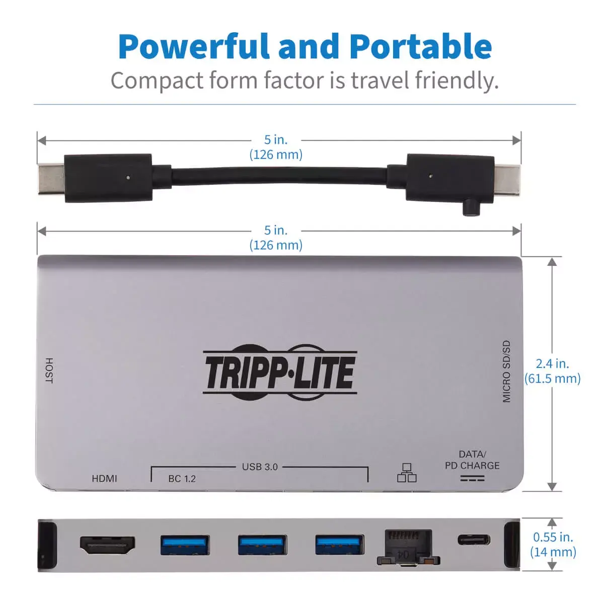 Tripp Lite U442-DOCK5D-GY USB-C док-станция Photo 6