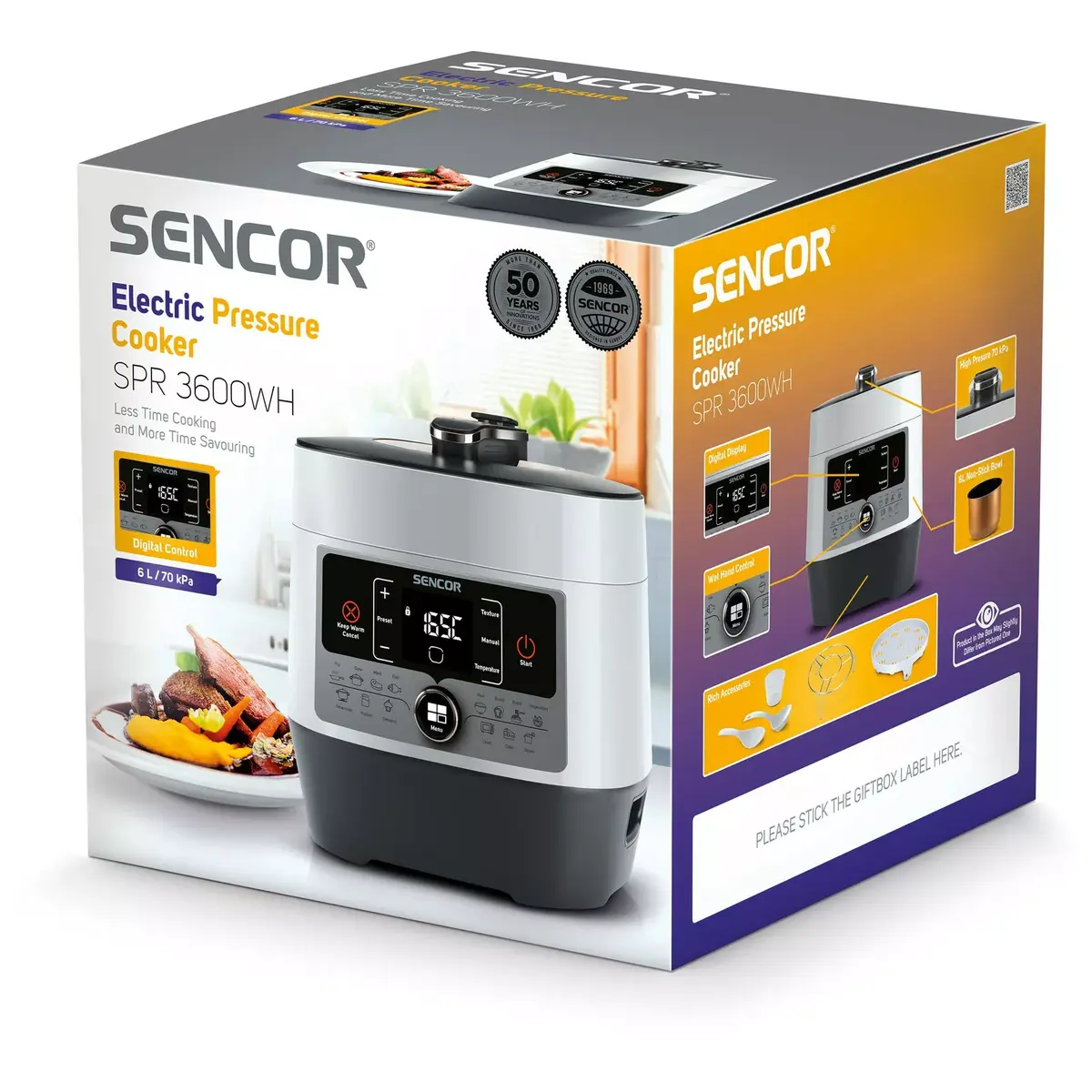 SENCOR SPR3600WH электрическая скороварка 6 л Photo 6