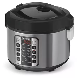 Rice cooker SENCOR SRM3151BK — 1.5 L, 700 W, stainless steel body, steam cooking, non-stick inner pot