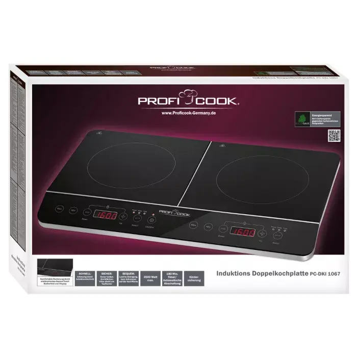 ProfiCook PC-DKI 1067 индукционная плитка, 2 зоны Photo 2