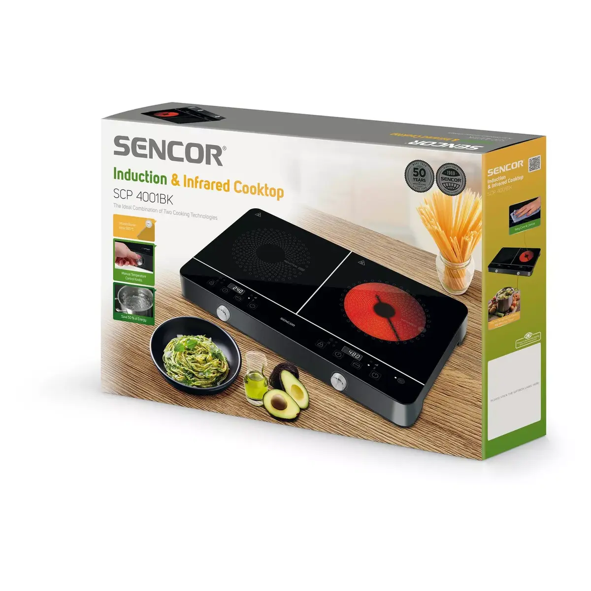 Инфракрасная плита Sencor SCP4001BK 2 зоны Photo 6