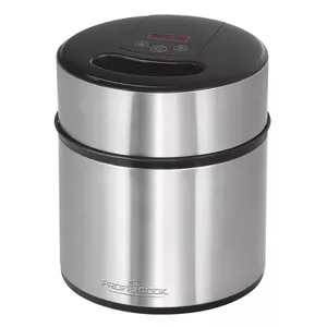 Мороженица ProfiCook 501140, 1,8 л, 12 Вт, нержавеющая сталь/чёрная