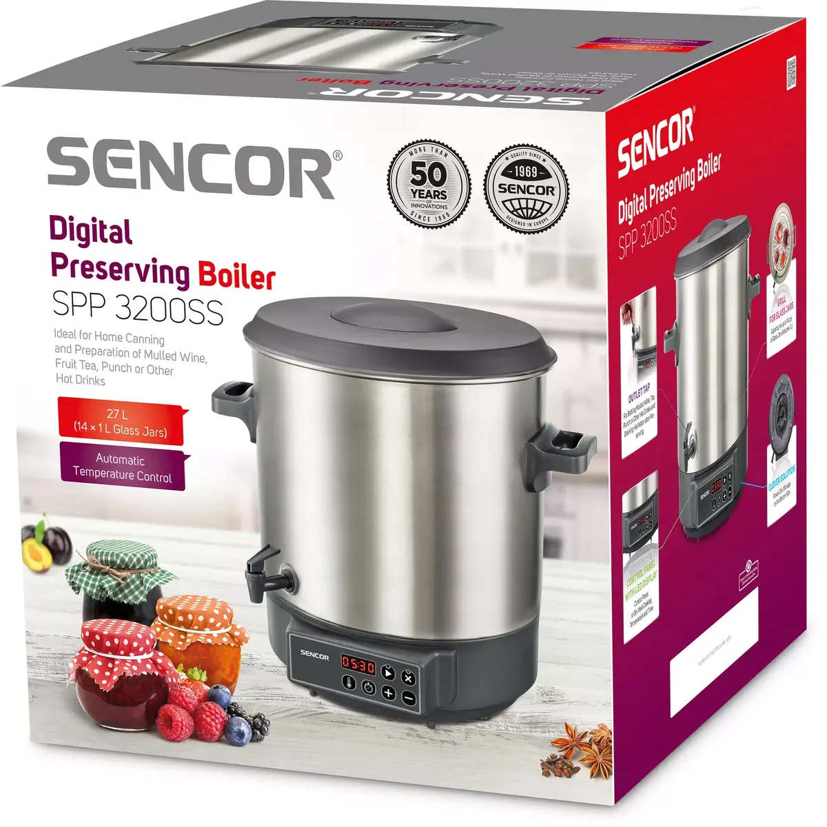 SENCOR SPP3200SS котёл для консервирования 27 л Photo 6