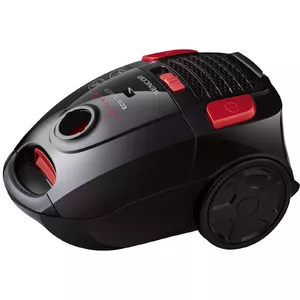Cilindriskais putekļsūcējs SENCOR SVC 6001BK — 700 W, HEPA E12, 3 L maisiņš, 10 m darbības rādiuss, piemērots paklātiem un cietajām virsmām