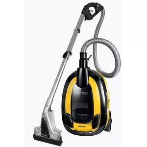 Пылесос SENCOR SVC5001YL, влажная и сухая уборка, 1600 Вт, циклонная + водяная фильтрация, HEPA E12, телескопическая труба XXL, аксессуары