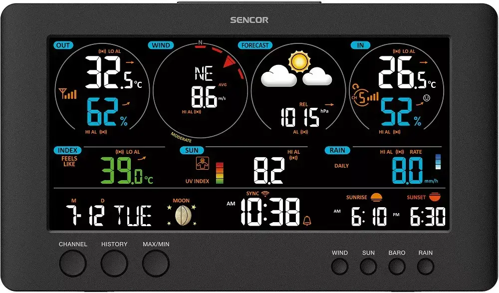 Laika stacija SENCOR SWS12500 WiFi PRO Photo 4