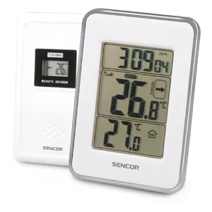 Weather station SENCOR SWS 25 WS — indoor -9…+50°C, outdoor -30…+55°C, 1 wireless sensor, RF 433 MHz