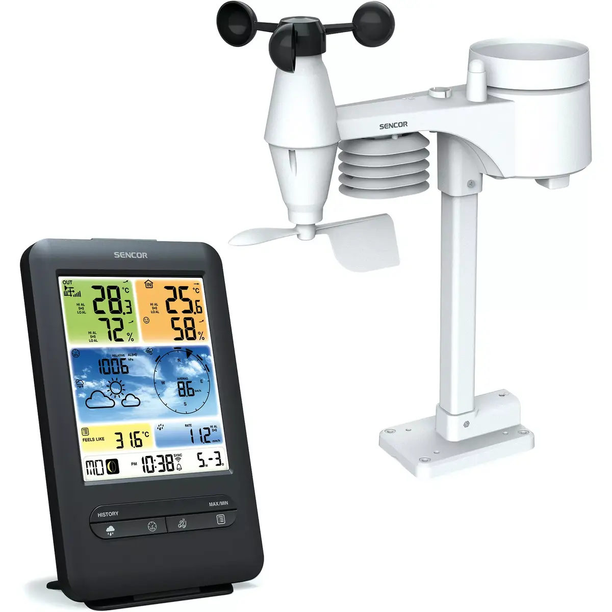 SENCOR SWS9898 WiFi laika stacija Photo 2