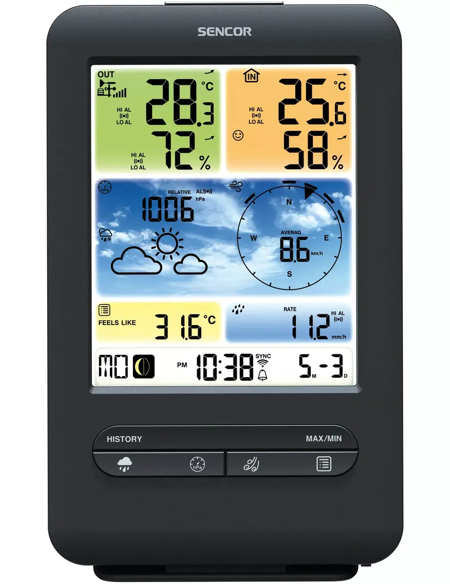 SENCOR SWS9898 WiFi laika stacija Photo 3