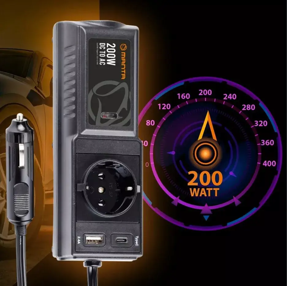 MANTA MPI200C 200W car inverter Photo 4