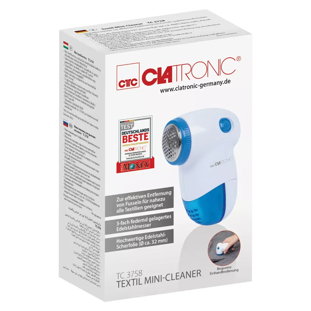 Машинка для катышков CLATRONIC TC3758 Photo 3