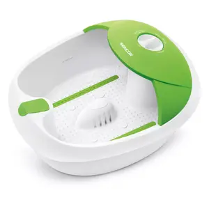 Foot bath SENCOR SFM 3720GR — electric foot spa 90 W, vibration, bubbles, heating, 482 acupressure points, inner length 30 cm