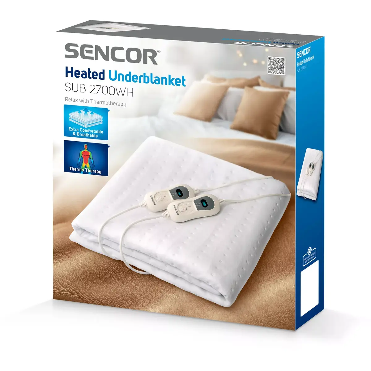 SENCOR SUB2700WH электрический грелка 160×140 см Photo 6