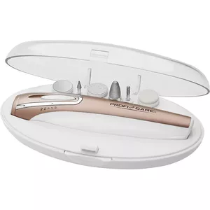 Manicure & Pedicure Implement Set Profi-Care PCMPS3016 Battery Operated — 4-speed, 6 attachments, LED light, AA-powered