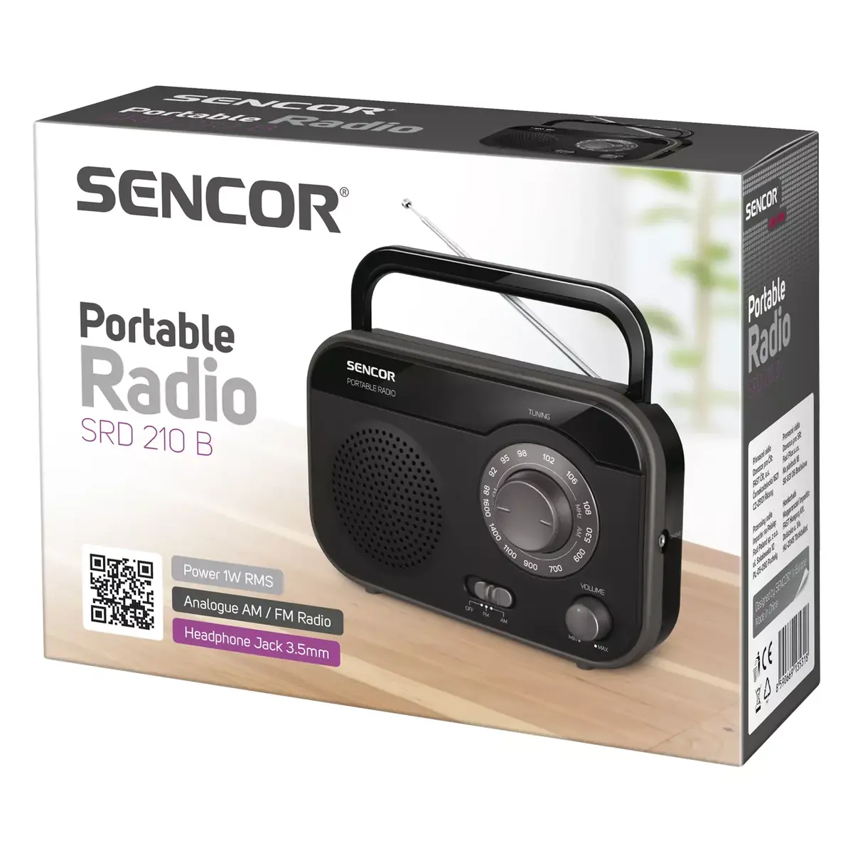 Portable analog radio SENCOR SRD 210 B Photo 2