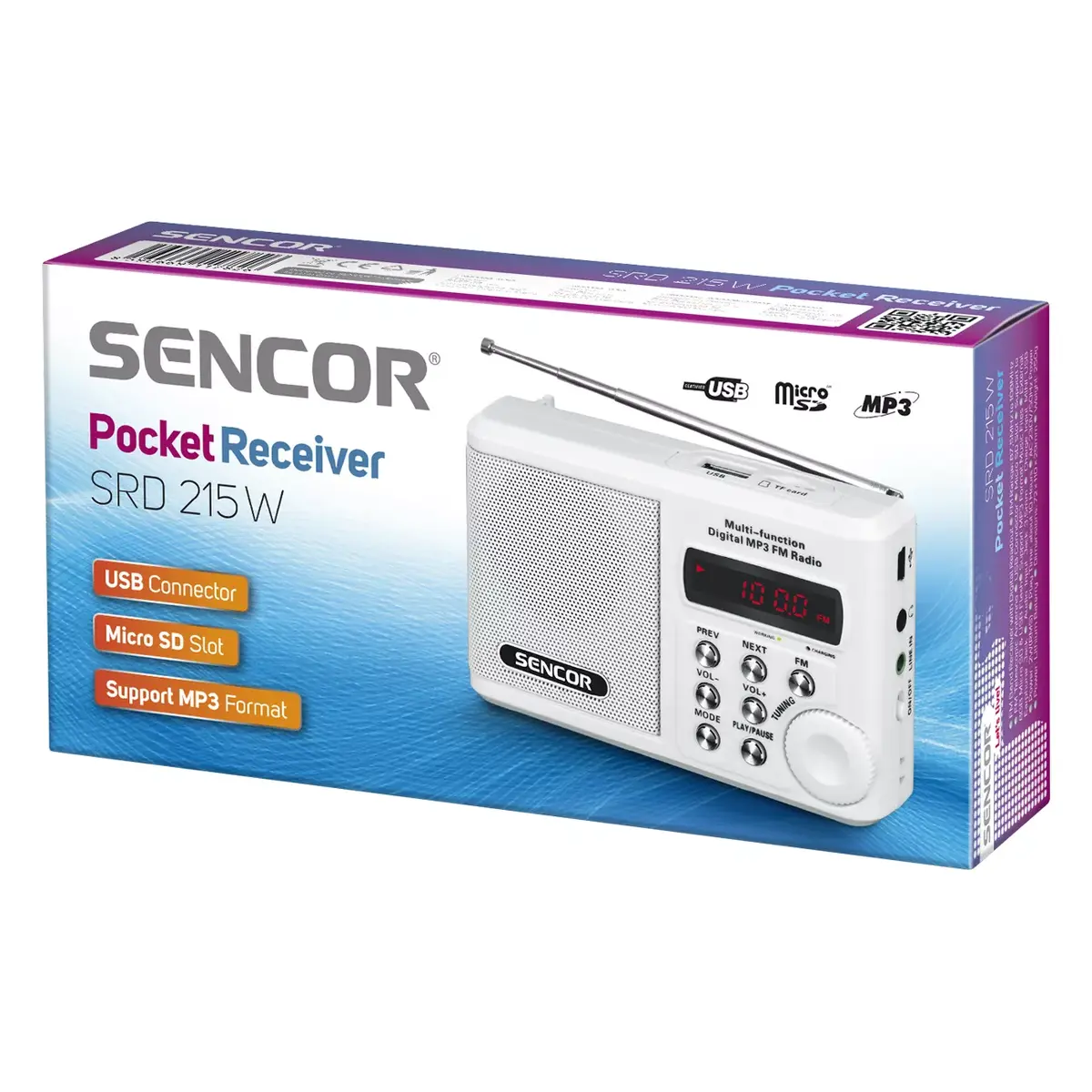 SENCOR SRD 215 W analogais FM radio Photo 2