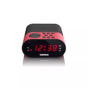 Lenco CR-07 Clock Black, Pink