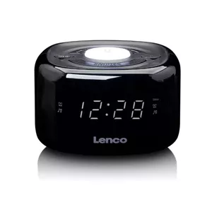Часы-радио Lenco CR-12BK — FM с 0.6" LED-дисплеем, 20 предустановок, два будильника, отложенный сигнал, таймер сна, чёрный