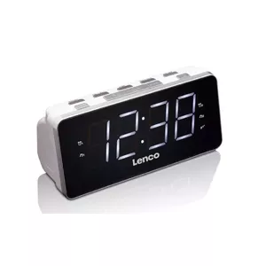 Радиочасы Lenco CR-18 — цифровой FM-тюнер, 1,8" LED-дисплей, двойной будильник, диммер, резервное питание