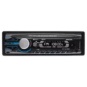 Car radio SENCOR SCT 5017BMR — digital tuner, AM/FM, 160 W RMS, LCD display, blue