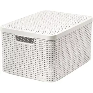 Storage basket Curver Style L Rattan Cream