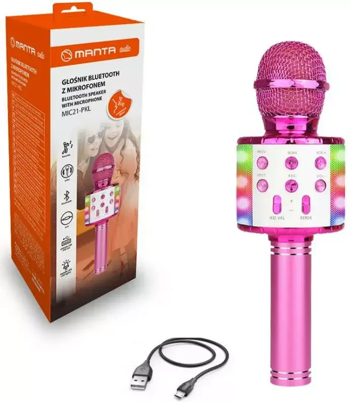 MANTA MIC21PKL karaoke microphone with speaker Photo 4