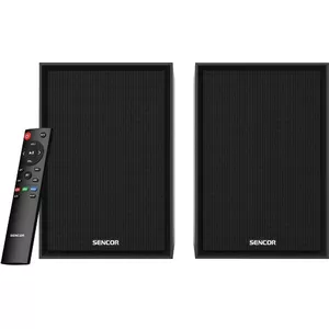 Active bookshelf speakers SENCOR SMCBS30, 30W RMS, Bluetooth 5.0, HDMI ARC, Optical, USB, 2x4" + 2x1.25" drivers